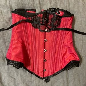 22” steel boned underbust corset